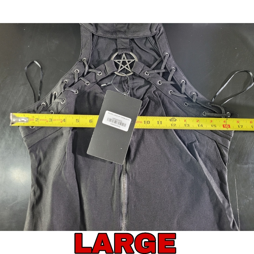 Killstar Snare Lace Up Top - Picture 5 of 6